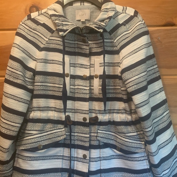 Loft Breton Anorak Nautical Striped Jackets Size SP Great Condition! - Picture 10 of 11